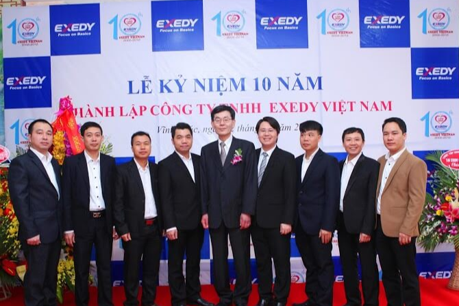 Lễ kỷ niệm 10 năm thành lập công ty EXEDY Việt Nam