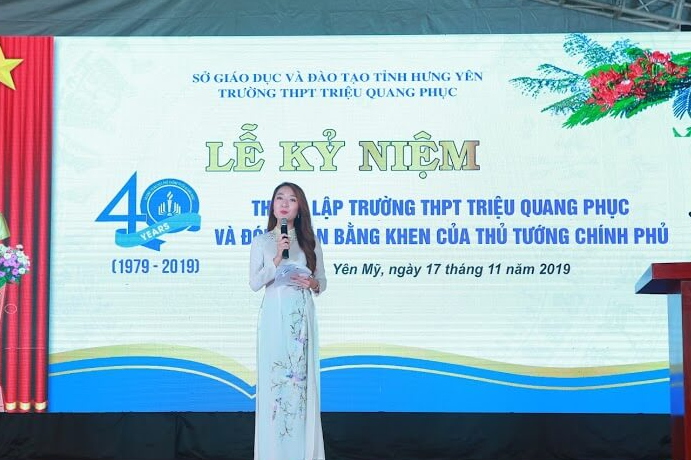 Tổ chức kỷ niệm 40 năm thành lập Trường THPT Triệu Quang Phục